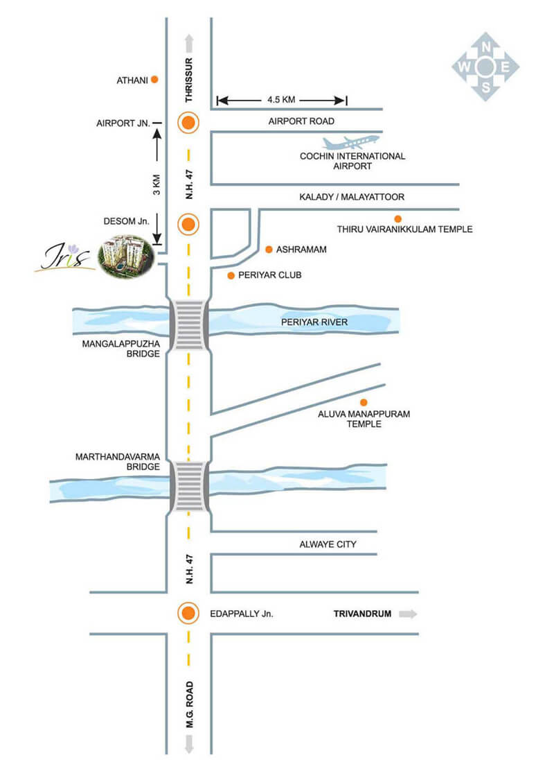 PVS Iris Location Map